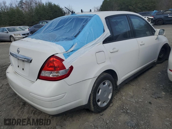 2009 Nissan Versa 1.8 S with VIN 3N1BC11E19L463266, listed as a Copart auction lot 47758755 with 111,257 mi miles and Salvage Title. Bid and sale history available at carsss.com. Image 3.