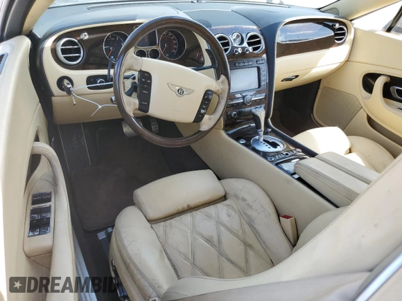 2010 Bentley Continental GT with VIN SCBDP3ZA2AC064277, listed as a Copart auction lot 44899245 with 38,206 mi miles and Salvage Title. Bid and sale history available at DreamBid. Image 8.