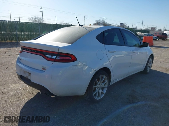 2013 Dodge Dart Rallye with VIN 1C3CDFBH9DD700951, listed as a IAAI auction lot 41714490 with 116,275 mi miles. Bid and sale history available at carsss.com. Image 4.