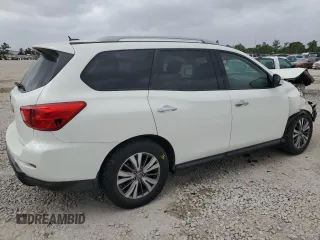 2018 Nissan Pathfinder SV z VIN 5N1DR2MN8JC613164, wystawiony jako Copart lot #51172865 z przebiegiem 126 016 mil mil oraz Szkoda całkowita • Salvage title. Historia ofert i sprzedaży dostępna na DreamBid. Obrazek 3.