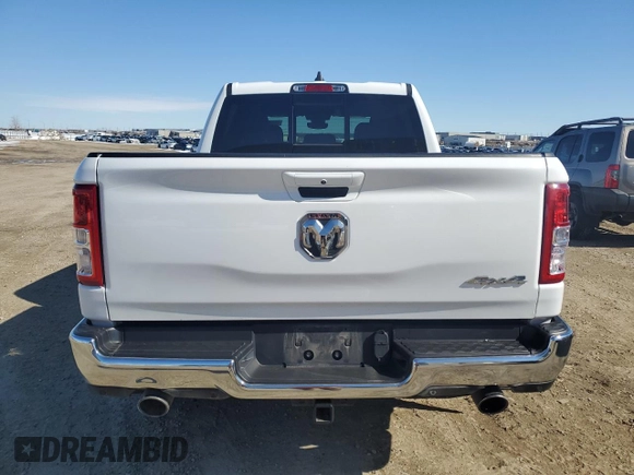 2022 Ram 1500 Big Horn with VIN 1C6SRFFT5NN116671, listed as a Copart auction lot 51690775 with 30,317 mi miles and Salvage Title. Bid and sale history available at carsss.com. Image 6.