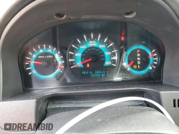 2010 Ford Fusion SE with VIN 3FAHP0HA3AR223491, listed as a Copart auction lot 53140815 with 183,768 mi miles and Salvage Title. Bid and sale history available at carsss.com. Image 9.