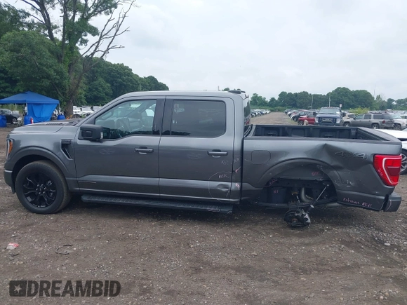 2023 Ford F-150 XL with VIN 1FTFW1ED4PFB18358, listed as a IAAI auction lot 39921708 with 9,013 mi miles. Bid and sale history available at carsss.com. Image 14.
