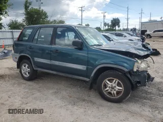 1997 Honda CR-V with VIN JHLRD1856VC037760, listed as a Copart auction lot 61293584 with 185,380 mi miles and Salvage Title. Bid and sale history available at carsss.com. Image 4.