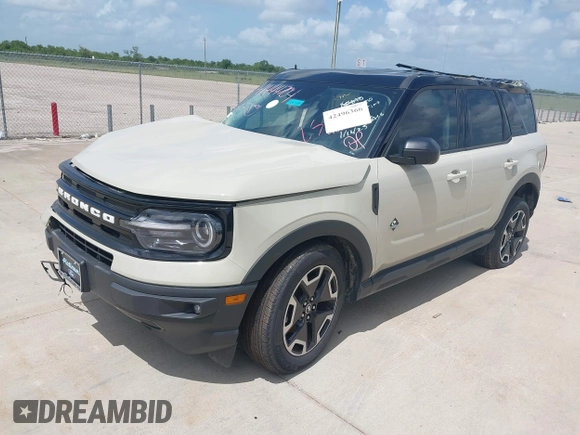 2024 Ford Bronco Sport Outer Banks with VIN 3FMCR9C61RRF50842, listed as a IAAI auction lot 42496366 with 2,662 mi miles and . Bid and sale history available at DreamBid. Image 17.