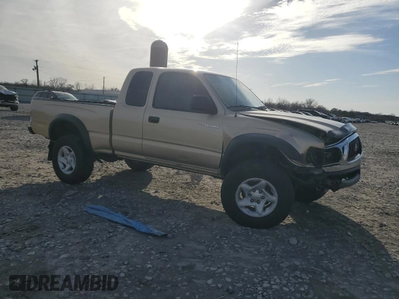 2003 Toyota Tacoma with VIN 5TEWN72N03Z296252, listed as a Copart auction lot 45464345 with 278,621 mi miles and Salvage Title. Bid and sale history available at DreamBid. Image 4.
