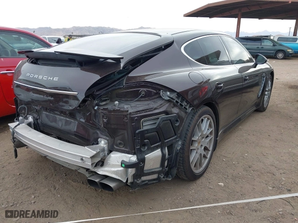 2011 Porsche Panamera Turbo with VIN WP0AC2A70BL090139, listed as a IAAI auction lot 41721430 with 65,160 mi miles. Bid and sale history available at carsss.com. Image 4.