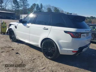 2021 Land Rover Range Rover Sport HST with VIN SALWS2RU7MA765463, listed as a IAAI auction lot 41686893 with 54,577 mi miles. Bid and sale history available at carsss.com. Image 3.