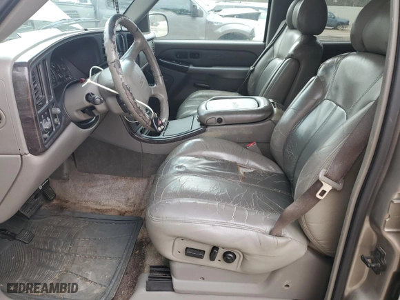 2002 GMC Yukon Denali with VIN 1GKEK63U62J112871, listed as a Copart auction lot 44816745 with 243,203 mi miles and Salvage Title. Bid and sale history available at carsss.com. Image 7.