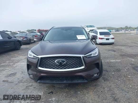 2020 Infiniti QX50 Luxe with VIN 3PCAJ5M10LF119755, listed as a IAAI auction lot 41356089 with 39,243 mi miles and . Bid and sale history available at DreamBid. Image 12.