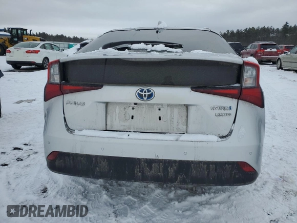 2019 Toyota Prius L Eco with VIN JTDKARFU5K3092583, listed as a Copart auction lot 46507135 with 71,690 mi miles and Salvage Title. Bid and sale history available at carsss.com. Image 6.