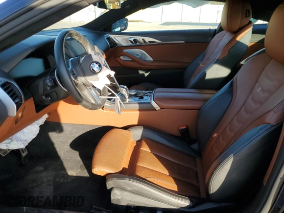 2019 BMW 8 Series M850i xDrive with VIN WBABC4C58KBU96541, listed as a Copart auction lot 75816644 with 24,078 mi miles and Salvage Title. Bid and sale history available at carsss.com. Image 7.