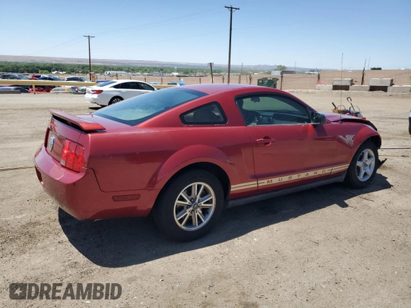 2005 Ford Mustang Deluxe with VIN 1ZVFT80N155171312, listed as a Copart auction lot 57504585 with 141,922 mi miles and Salvage title. Bid and sale history available at DreamBid. Image 3.