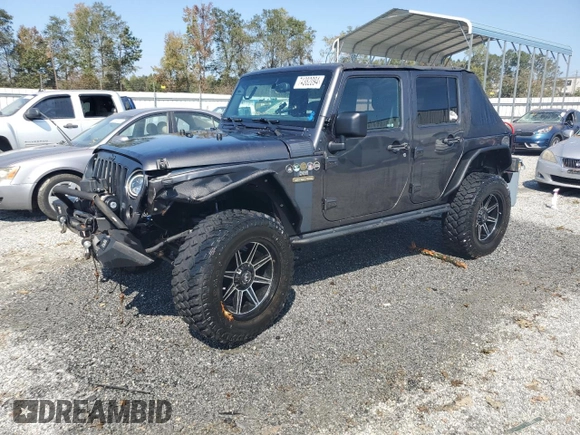 2018 Jeep Wrangler JK Unlimited Sport S with VIN 1C4BJWDG0JL842059, listed as a Copart auction lot 74382094 with 63,373 mi miles and Salvage Title. Bid and sale history available at carsss.com. Image 1.