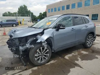 2023 Toyota Corolla Cross XLE with VIN 7MUDAAAG8PV055275, listed as a Copart auction lot 62363375 with 26,106 mi miles and Salvage title. Bid and sale history available at DreamBid. Image 1.