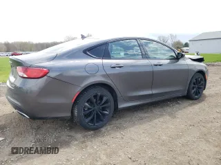 2015 Chrysler 200 S with VIN 1C3CCCDG3FN618085, listed as a Copart auction lot 53937485 with 126,686 mi miles and Salvage Title. Bid and sale history available at carsss.com. Image 3.
