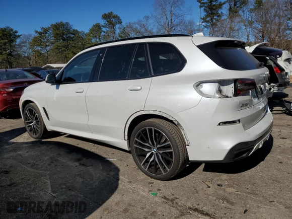 2022 BMW X5 sDrive40i with VIN 5UXCR4C01N9J97204, listed as a Copart auction lot 88157405 with 34,788 mi miles and Salvage Title. Bid and sale history available at carsss.com. Image 2.