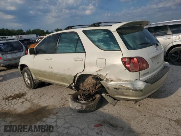 2000 Lexus RX 300 with VIN JT6HF10U9Y0138004, listed as a Copart auction lot 69273974 with 0 mi miles and Salvage Title. Bid and sale history available at carsss.com. Image 2.