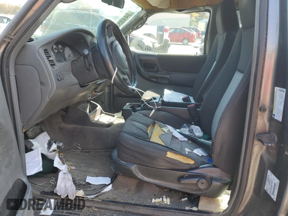 2005 Ford Ranger XL with VIN 1FTYR14U85PA00760, listed as a Copart auction lot 54455335 with 252,001 mi miles and Salvage Title. Bid and sale history available at DreamBid. Image 7.