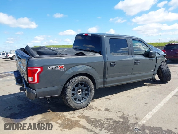 2017 Ford F-150 XL with VIN 1FTEW1EP8HKE21819, listed as a IAAI auction lot 41943856 with 1 mi miles. Bid and sale history available at carsss.com. Image 4.