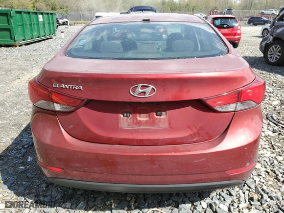 2015 Hyundai Elantra SE with VIN 5NPDH4AE2FH558052, listed as a Copart auction lot 53250095 with 217,444 mi miles and Clean Title. Bid and sale history available at carsss.com. Image 6.