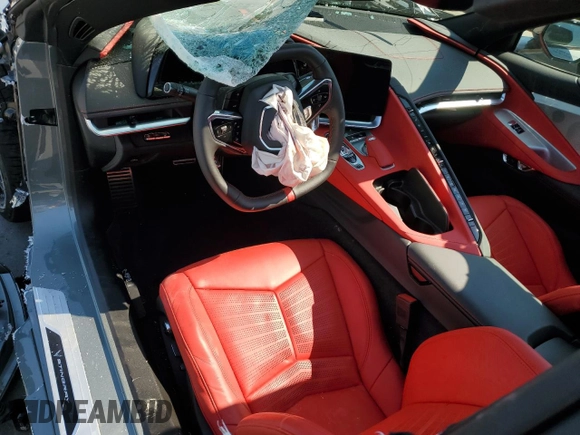 2023 Chevrolet Corvette 2LT with VIN 1G1YB3D46P5138627, listed as a Copart auction lot 70691464 with 0 mi miles and Salvage Title. Bid and sale history available at carsss.com. Image 8.