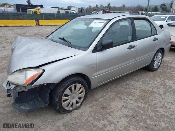 2006 Mitsubishi Lancer ES with VIN JA3AJ26E36U043781, listed as a IAAI auction lot 41778580 with 166141 miles. Bid and sale history available at carsss.com. Image 2.