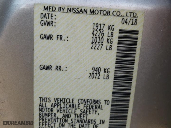 2018 Nissan Altima 2.5 SL with VIN 1N4AL3AP5JC248999, listed as a Copart auction lot 47181545 with 0 mi miles and Salvage Title. Bid and sale history available at carsss.com. Image 15.