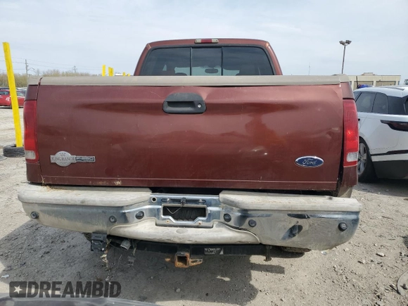 2005 Ford F-350 XL with VIN 1FTWW31PX5EC94944, listed as a Copart auction lot 52916565 with 260,979 mi miles and Salvage Title. Bid and sale history available at DreamBid. Image 6.