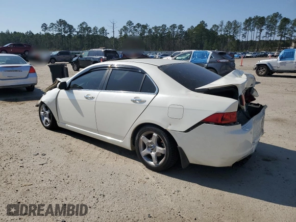 2004 Acura TSX w/Navigation with VIN JH4CL96954C027695, listed as a Copart auction lot 44243455 with Not provided miles and Salvage title. Bid and sale history available at DreamBid. Image 2.