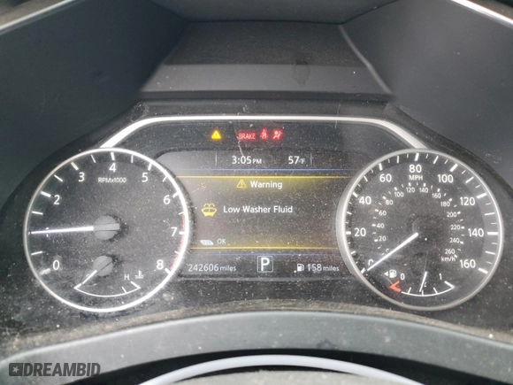 2017 Nissan Murano S with VIN 5N1AZ2MH4HN148605, listed as a Copart auction lot 51500155 with 242,606 mi miles and Clean Title. Bid and sale history available at carsss.com. Image 9.