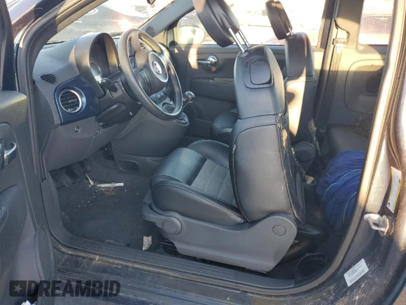 2013 FIAT 500 Turbo with VIN 3C3CFFHH5DT607243, listed as a Copart auction lot 84547324 with 0 mi miles and Salvage Title. Bid and sale history available at carsss.com. Image 7.