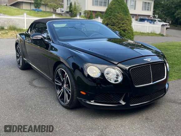 2014 Bentley Continental GT V8 with VIN SCBGT3ZA3EC091468, listed as a Copart auction lot 42641605 with 22,990 mi miles and Clean Title. Bid and sale history available at DreamBid. Image 1.