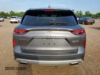 2023 Infiniti QX50 Luxe z VIN 3PCAJ5BA3PF105275, wystawiony jako Copart lot #61144205 z przebiegiem 26 399 mil mil oraz Szkoda całkowita • Salvage title. Historia ofert i sprzedaży dostępna na DreamBid. Obrazek 6.