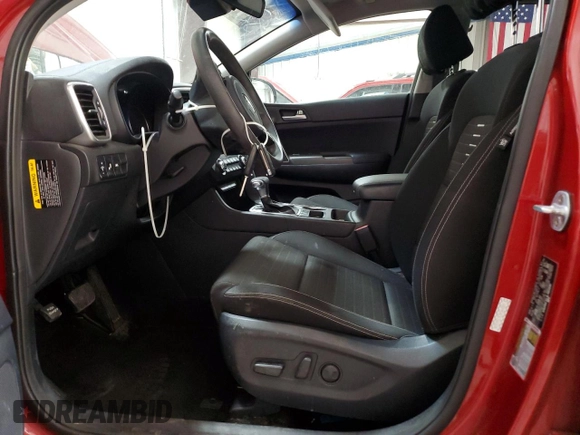 2020 Kia Sportage LX with VIN KNDPMCAC3L7661630, listed as a Copart auction lot 54251075 with 103,728 mi miles and Salvage Title. Bid and sale history available at carsss.com. Image 7.