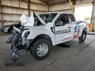 2021 Ford F-150 XL with VIN 1FTEX1CBXMKE12215, listed as a Copart auction lot 58756335 with Not provided miles and Salvage title. Bid and sale history available at DreamBid. Image 1.