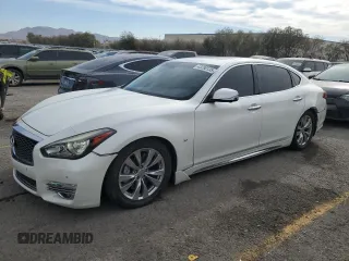 2017 Infiniti Q70 3.7 with VIN JN1BY1PPXHM170500, listed as a Copart auction lot 43280135 with 96,006 mi miles and Salvage Title. Bid and sale history available at DreamBid. Image 1.