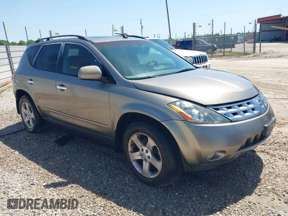 2003 Nissan Murano SL with VIN JN8AZ08T33W108417, listed as a IAAI auction lot 41838356 with 272,106 mi miles. Bid and sale history available at carsss.com. Image 1.