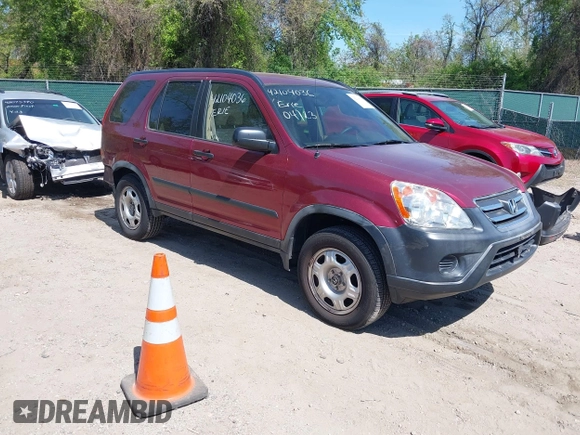 2006 Honda CR-V LX with VIN JHLRD68556C001167, listed as a IAAI auction lot 42104036 with 113,590 mi miles and . Bid and sale history available at DreamBid. Image 1.
