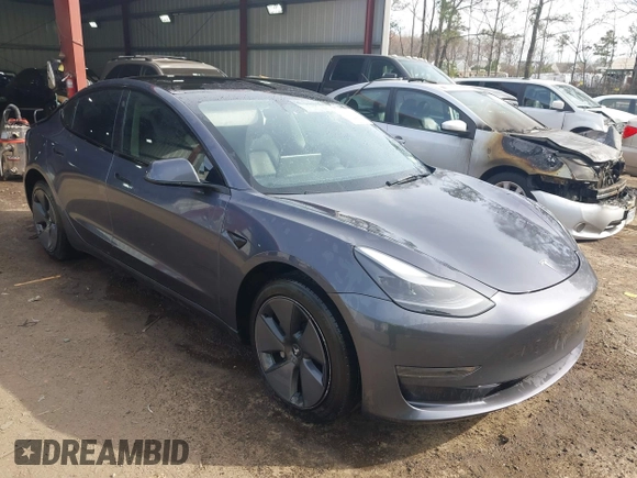 2023 Tesla Model 3 with VIN 5YJ3E1EA6PF567170, listed as a IAAI auction lot 41837040 with 36,193 mi miles and . Bid and sale history available at DreamBid. Image 1.