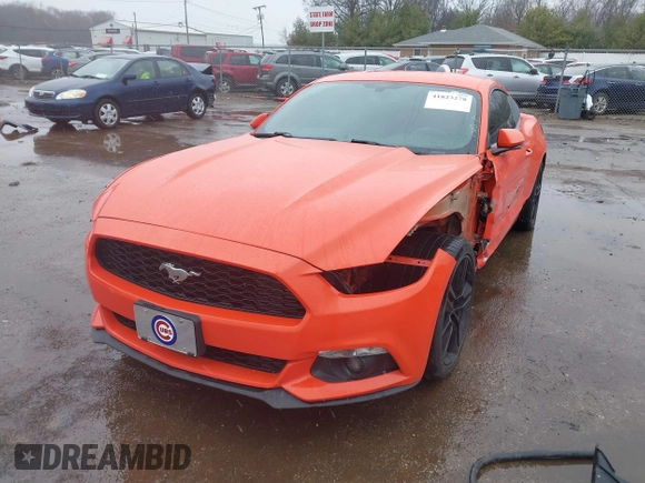 2016 Ford Mustang EcoBoost with VIN 1FA6P8TH8G5266228, listed as a IAAI auction lot 41823278 with 104,595 mi miles and . Bid and sale history available at DreamBid. Image 2.