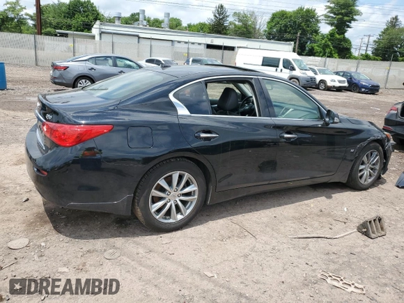 2015 Infiniti Q50 z VIN JN1BV7AR7FM421993, wystawiony jako Copart lot #60709065 z przebiegiem Nie podano mil oraz Szkoda całkowita • Salvage title. Historia ofert i sprzedaży dostępna na DreamBid. Obrazek 3.