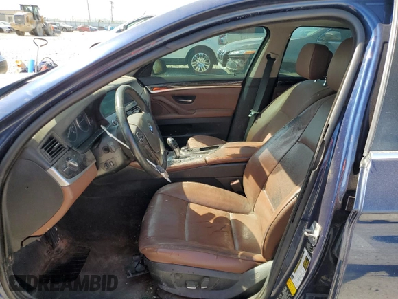 2013 BMW 5 Series 535i xDrive with VIN WBAFU7C52DDU76017, listed as a Copart auction lot 57461795 with 160,417 mi miles and Salvage title. Bid and sale history available at DreamBid. Image 7.