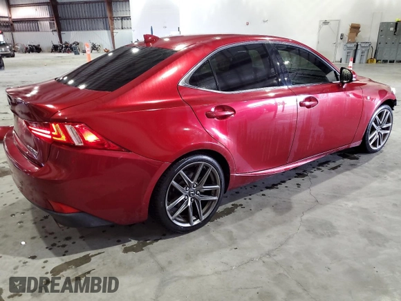 2014 Lexus IS 250 with VIN JTHCF1D29E5005543, listed as a Copart auction lot 64563095 with 88,284 mi miles and Salvage title. Bid and sale history available at DreamBid. Image 3.