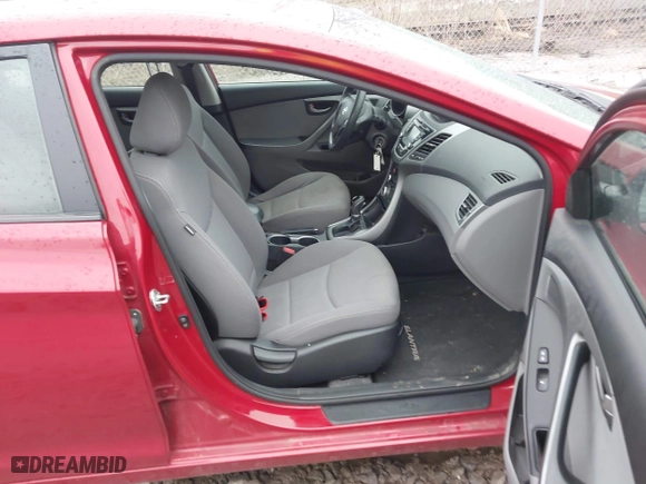 2016 Hyundai Elantra SE with VIN KMHDH4AE9GU586997, listed as a IAAI auction lot 41951871 with 122,473 mi miles. Bid and sale history available at carsss.com. Image 5.