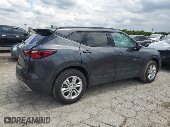 2022 Chevrolet Blazer LT z VIN 3GNKBHR47NS164795, wystawiony jako Copart lot #58703495 z przebiegiem Nie podano mil oraz Szkoda całkowita • Salvage title. Historia ofert i sprzedaży dostępna na DreamBid. Obrazek 3.