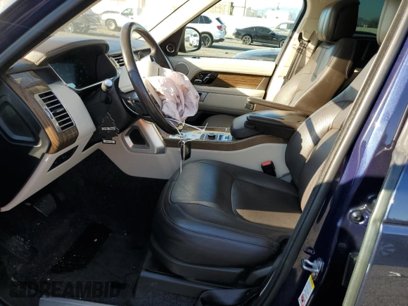 2018 Land Rover Range Rover HSE z VIN SALGS2SV0JA511564, wystawiony jako Copart lot #46635235 z przebiegiem 67 779 mil mil oraz Szkoda całkowita • Salvage title. Historia ofert i sprzedaży dostępna na DreamBid. Obrazek 7.