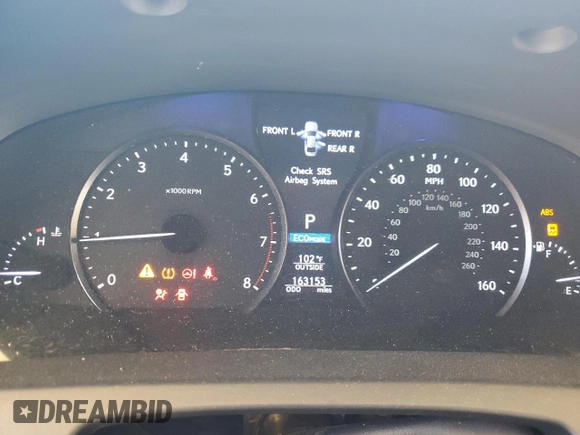 2014 Lexus LS 460 L with VIN JTHGL5EF8E5052422, listed as a Copart auction lot 69878164 with 163,153 mi miles and Salvage title. Bid and sale history available at DreamBid. Image 9.