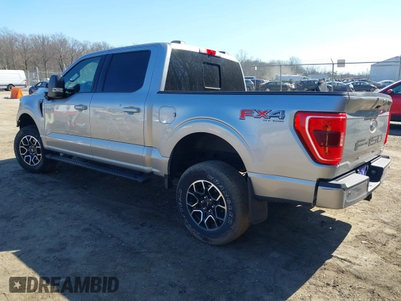 2021 Ford F-150 XL with VIN 1FTFW1E87MFA22562, listed as a IAAI auction lot 41686127 with 43,726 mi miles. Bid and sale history available at carsss.com. Image 3.