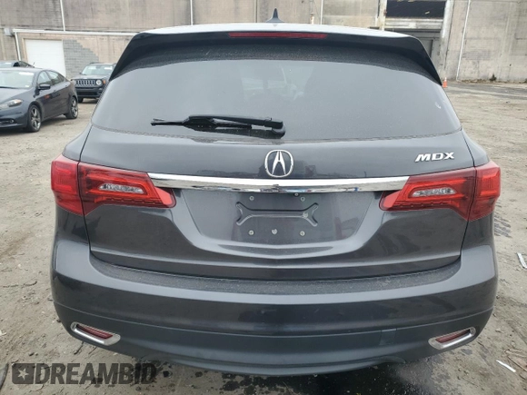 2014 Acura MDX with VIN 5FRYD3H27EB015567, listed as a Copart auction lot 48972145 with 120,245 mi miles and Salvage Title. Bid and sale history available at carsss.com. Image 6.